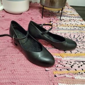 Black leather character shoe size 6